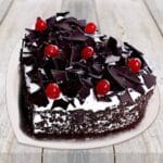 Heart Shape Black Forest Cake