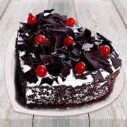 Heart Shape Black Forest Cake