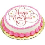 New Year Strawberry Cake