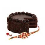 CHOCOLATE CAKE WITH RAKHI FOR BROTHER