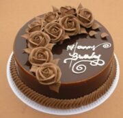 VALENTINE CHOCOLATE ROSE CAKE