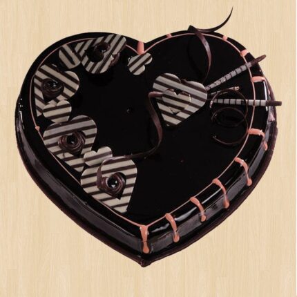Heart Shaped Chocolate Truffle Cake 1 Kg