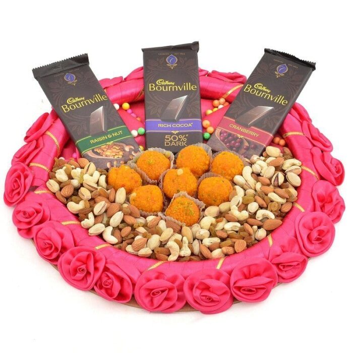 Floral Tray of Mixed Delectables - Image 1