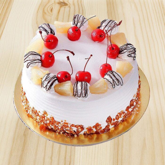 Pineapple Cherry Cake 0.5 kg - Image 1