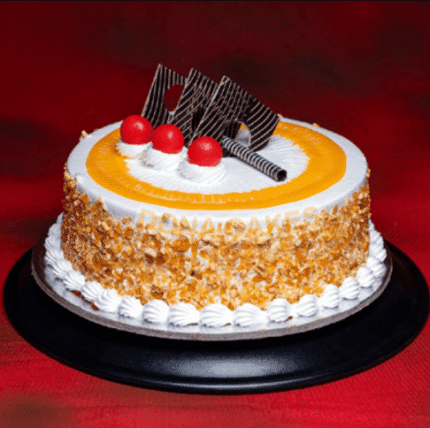 Butterscotch Yellow Rose cake 0.5