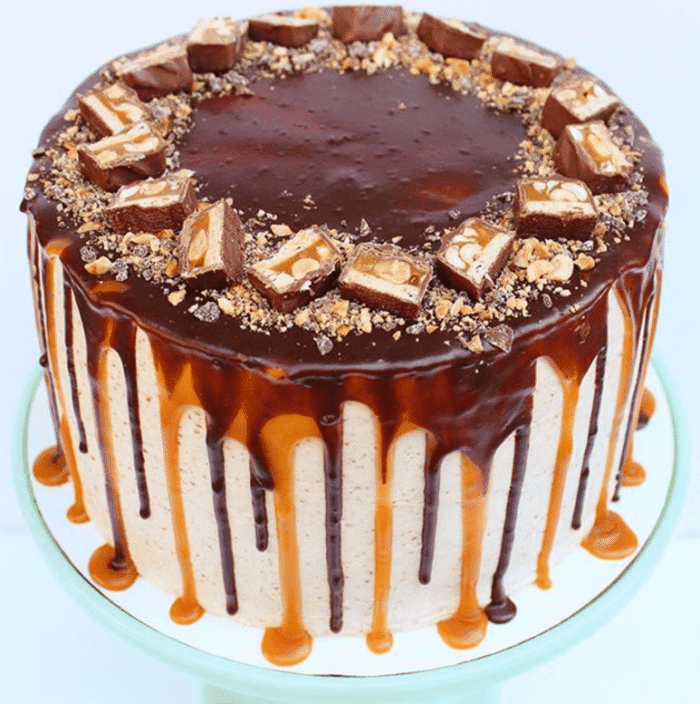 Black Forest Snickers Cake 1 KG - Image 1
