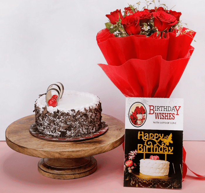 Blackforest Red Roses Card - Image 1