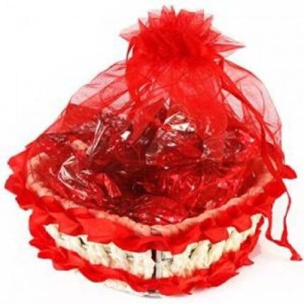 Valentine Gifts- Heart Basket with Chocolates