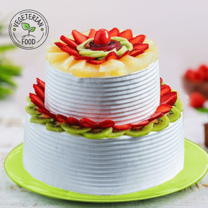 Fresh Fruit Cake 2 KG - Image 1