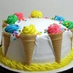 Rich Vanilla Cream Cone Cake 1 kg