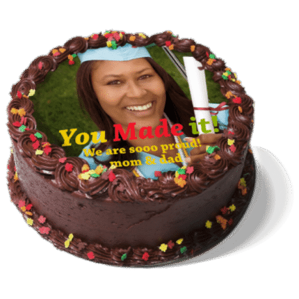 Chocolate Photo Print Cake 1 kg