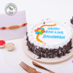 Black Forest Cake and Beads Rakhi